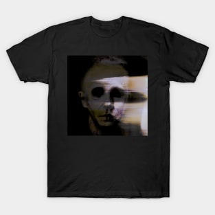 HOME AGAIN Horror Glitch Art Ghost Portrait T-Shirt